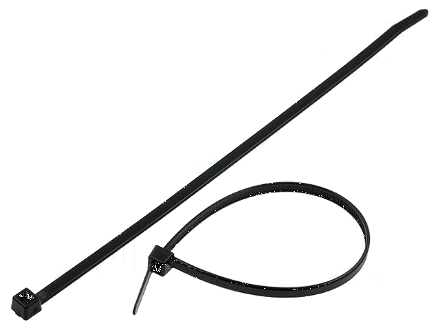 Kabelbinder; L: 210mm; W: 4,7mm; polyamide; 355N; zwart; Ømax: 55mm Kabelbinder; L: 210mm; W: 4,7mm; polyamide; 355N; zwart; Ømax: 55mm